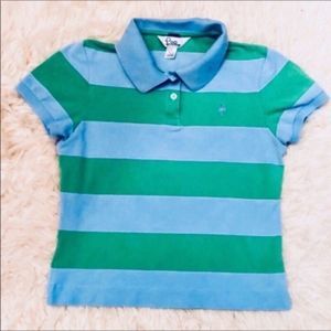 Lilly Pulitzer Striped Polo Shirt Girls L